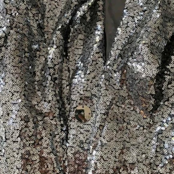 Silver sequin blazer - Picture 7 of 13